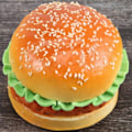 Miniatyrbillede 5 af 5: 1 stk. Realistisk Hamburger Livagtig Simulation Falsk hamburger Bageri Display Børne Mad Brød Legetøj Hjem D