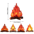Miniatyrbillede 4 af 5: 36/24 tommer brandballoner 3d pap flamme Halloween lejrbål Børn Brandmand Tema Fødselsdagsfest Bål Jagt dekorationer 4pcs