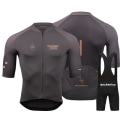 Miniatyrbillede 3 af 5: PNS cykeltrøjesæt til mænd med kort ærmet åndbar MTB-cykel Sommer Sort cykeltøj Maillot Ropa Ciclismo Uniform Suit 6 S