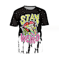 Miniatyrbilde 1 av 2: Halloween Skeleton Men Gutter T-skjorte style 3 4XL