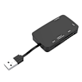 Miniatyrbillede 1 af 5: 6 i 1 USB 2.0 Kortlæser 480Mbps Hastighed Hukommelseskortlæser/Adapter/Hub 480Mbps Understøtter Smart Card T