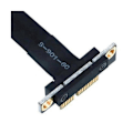Pikkukuva 5 / 5: Pcie X1 -jatkokaapeli, kaksois 90 asteen kulma, Pcie 3.0 X1 - X1 -jatkokaapeli, 8 Gbps Pci 1x -jatkokortti Ribb