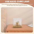 Miniatyrbilde 4 av 5: Nordlys Lampe, Bølge-Kube Lampe, Projektor, 16 Farge Vannbølge Effekt Lys for Soverom