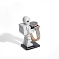 Miniatyrbild 4 av 4: Klockdisplayställ Man Robotfigurer Kreativ Klockförvaring Smyckesdisplay Bord Glasögonhållare För Kontor Heminredning