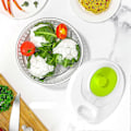 Miniatyrbillede 5 af 5: Salatslynge med låg, køkkenhjælper salattørrer til vask og tørring af salat, salatslynge med håndsving og 3L liter salatskål og dørslag