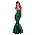 Miniatyrbillede 2 af 6: Halloween Havfrue Kostume Cosplay Maskerade Kostume style 5 XL