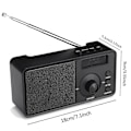 Pikkukuva 5 / 5: Kannettava + Digitaalinen Radio Langaton Bluetooth Stereokaiutin LCD-näyttö Ulkokäyttöön Kuuloketuki Hälytys