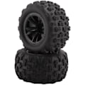 Miniatyrbilde 4 av 5: 4 stk. Dekkhjuldekk for Go 1/16 RC Bil Reservedeler