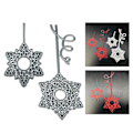 Miniatyrbillede 2 af 5: Jul Snefnug Metal Skærestencils DIY Scrapbooking Album Papirkort Skabelon Form Prægning Håndværk Dekoration