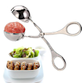 Miniatyrbillede 2 af 5: Grillpresser i rustfrit stål, kødbollemaskine, køkkentilbehør