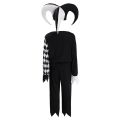Miniatyrbilde 3 av 5: Children's Evil Clown Cosplay kostyme Halloween fest Fancy Dress Jumpsuit + maske + Hodeplagg kostymesett 7-9 Years