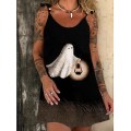Miniatyrbillede 1 af 2: Kvinder Sommer Slim Sleeveless Scoop Neck A-line Flare Sun Kjoler style 4 5XL