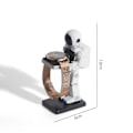 Miniatyrbild 3 av 4: Klockdisplayställ Man Robotfigurer Kreativ Klockförvaring Smyckesdisplay Bord Glasögonhållare För Kontor Heminredning