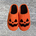 Pikkukuva 3 / 4: Piirrettyjen hahmojen lämpimät puuvilla-tossut, pehmeät ja mukavat kotitossut Pumpkin 37-38