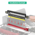 Miniatyrbild 5 av 5: PCI-E Express 5.0 16X Hane till Hona Förlängningskort Adapter