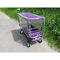 Miniatyrbilde 3 av 5: Sammenleggbar bærbar handlevogn for barn, egnet for å trekke vogn, sammenleggbar bobilcamping, strand, hage, 1 stk - transparent