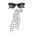 Pikkukuva 4 / 4: 1950-luvun naisten puku Polka Dot Asusteet 5kpl Retro Disco Asu Naisten Juhlasut Naisten Tytöille Red
