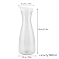 Miniatyrbillede 4 af 5: 1000 ml PC Transparent Juiceflaske Vandkande Iskold Juicekande med Låg til Bar Hjemmebrug