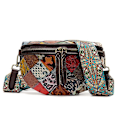 Miniatyrbild 1 av 5: Midjeväska i kohudsläder Crossbody-väska för damer med justerbar rem