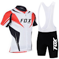 Miniatyrbild 1 av 5: fox teleyi Cykeltröja Set Herr Sommar Utomhus Cykelkläder Snabbtorka Cykelkläder Andas MTB Cykeldräkt 11 XXL