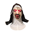 Miniatyrbild 2 av 5: Halloween Skrämmande Nun Mask Trick Skrämmande masker Gummimask Huvudband Live Performance rekvisita Kostym Ansiktsmasker med huvudstycke A