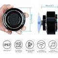 Miniatyrbillede 1 af 5: Bluetooth Brusebadshøjttalere, Bærbar Trådløs Vandtæt Højttaler (sort & blå)