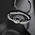 Miniatyrbillede 4 af 4: Armbånd til 2 Matchende Yin Yang Justerbar Snøre Armbånd til Bff Venskabsforhold Kæreste Kæreste Valentinsgave