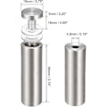 Miniatyrbillede 2 af 5: 8 stk. 3/4 Dia x 4\" (19x100mm) Afstandsskruer Vægmonteringsskilteholdere Akrylglas Søm