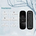 Miniatyrbilde 5 av 5: Fjernkontroller 2.4 GHz Lærende Dobbeltsidig Mini Trådløst Tastatur