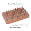 Miniatyrbilde 3 av 5: 36-hulls treplater for fingerferdighet, håndrehabiliteringsbrett med 4mm/6mm/8mm plugger, hånd