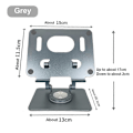 Miniatyrbillede 2 af 4: 360-graders drejelig tablet stander Mobiltelefon tablet stander Aluminium legering multifunktionel desktop doven stander 360 grader drejelig foldbar let og nem
