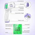 Miniatyrbild 4 av 4: Panntermometer för vuxna, infraröd panntermometer, kontaktlös termometer för vuxna, infraröd termometer med febervarning, LCD-display och minne