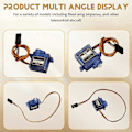 Miniatyrbillede 5 af 5: 10 stk. SG90 9G Mikro-Servo til RC Flyvemaskiner Fastvinget Flyvemaskine Model Fjernstyret Flyvemaskine Legetøj Servo