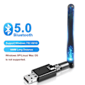 Miniatyrbilde 1 av 5: Onvian USB Bluetooth 5.0 Adapter Dongle Antenne Lang Rekkevidde 100M Trådløs Lydmottaker Sender For PC Laptop Win 7/8/8.1/10