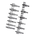 Miniatyrbillede 4 af 4: 13 stk/sæt 16 18 20 22mm Karbidspids Tct Bor Bits Hulsav Sæt Rustfrit Stål