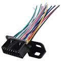 Miniatyrbilde 2 av 5: Full 16 Pin J1962F OBD2 Hunn til Hann DIY Fast Ledningsnett Adapter Koblingsplugg Dash Port Kabel
