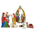 Miniatyrbild 1 av 5: Julkrubba Kung Akryl Utomhus Gräsmatta Dekoration LED Golvinsats...