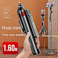 Miniatyrbillede 4 af 5: P185 Aluminiumlegering 1,6 m Håndholdt Stabilisator Gulv Teleskopstang Quadrupod Mobiltelefon Bluetooth Selfie Stick-b