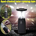 Miniatyrbild 1 av 5: HHL 6 LED Solardriven Handvev Dynamo LED Lampa Lykta för Utomhuscamping Jakt Vandring Segling