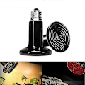 Miniatyrbillede 4 af 5: Keramisk Varmepære 100w 150w Reptil Dag & Nat Infrarød Varmelampe (sort) (2 stk)