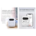 Miniatyrbillede 3 af 5: P50 Termisk Etiketprinter Bluetooth Etiketmaskine Stregkode Etiketprinter