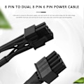 Pikkukuva 2 / 5: 2 kpl 8-PIN - kaksois-8-nastainen 6-PIN PCIE VGA -virtalähdekaapeli EVGA Supernova G2 G3 G5 P2 T2 GS G+ -sarjalle
