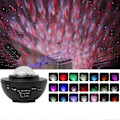 Miniatyrbillede 5 af 5: LED Natlampe Lysstyrke Justerbar Musik Stjerne Projektor Lampe Bluetooth Timer