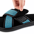 Miniatyrbillede 5 af 5: Nye modeller Herre Luksus Åben Tå Sandaler - Komfortabel Justerbar Rem, Premium Memory Foam, Ultra-Åndbar & Fjervægt - Perfekt til Indendørs Re