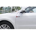 Pikkukuva 5 / 5: 2 kpl Metallinen Supercharged Premium Auto Badge Takaluukun Tarra Sivulokasuojan Koriste (Musta-punainen)