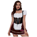 Miniatyrbilde 1 av 5: Rask levering 2023 Beste Oktoberfest-kostyme for kvinner Tysk bayersk Dirndl Ølpike Fancy Dress S - 4xl Purple  White M