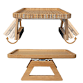 Miniatyrbild 3 av 4: Soffarmstöd Klämfäste Bricka Armstödsbricka Portabelt Bord Sidobord Soffbord Soffbricka för Muffin Kaffe Svart