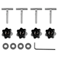 Pikkukuva 1 / 5: Kiinnitysruuvit Multiflexboard Ruostumaton teräs 50mm Lukituskisko T5 T6 Transporteriin
