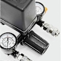 Miniatyrbild 4 av 5: Tryckregulator med tryckströmbrytare för kompressor Tryckströmbrytare 2 displayer