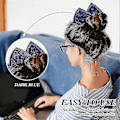 Pikkukuva 5 / 5: 4 kpl Deft Hair Bun Maker Donitsi Hiussolmu Ranskalainen Kampaus (musta, Khaki, Vihreä, Tummansininen, kangas)